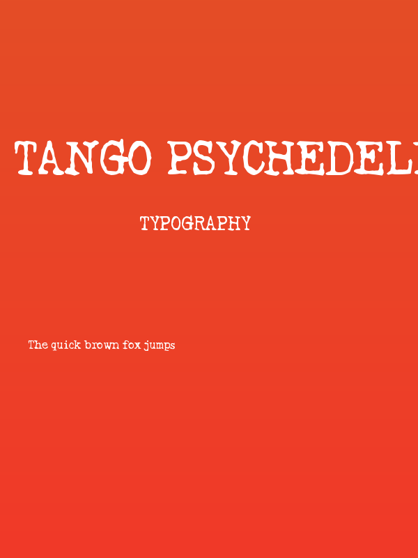 Tango Psychedelia Poster