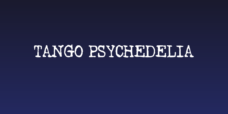 Tango Psychedelia Social Header