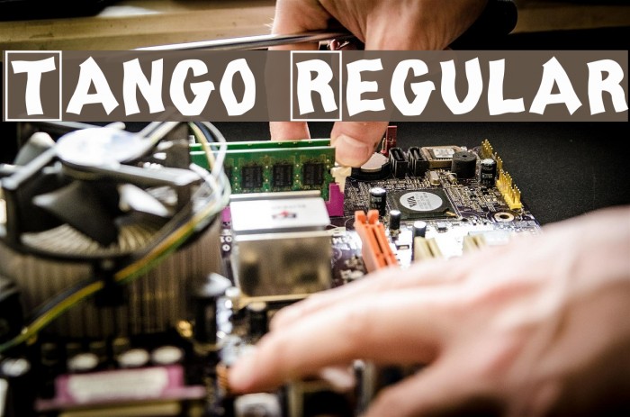Tango Regular Font examples
