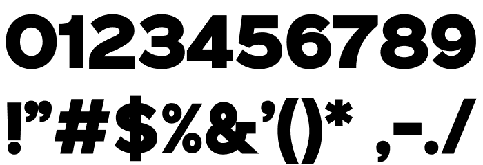 Tango Sans Bold Font OTHER CHARS