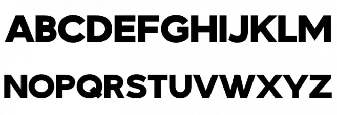 Tango Sans Bold Schriftart Groß