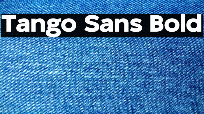 Tango Sans Bold Example 3