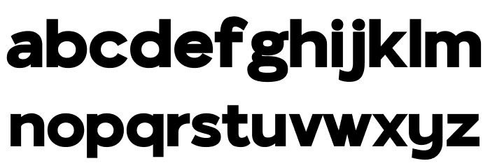 Tango Sans Bold Font LOWERCASE