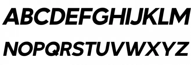 Tango Sans Italic 字体 大写