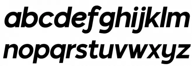 Tango Sans Italic 字体 小写