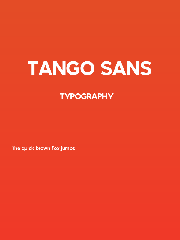 Tango Sans Poster