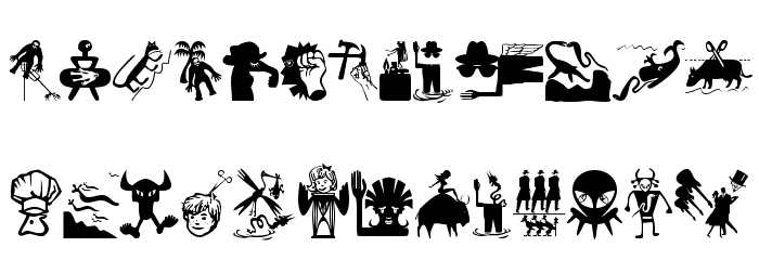 TangoSurrealism Font LOWERCASE