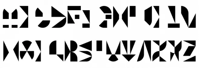 Tangram Main Layer Fonte MAIÚSCULAS
