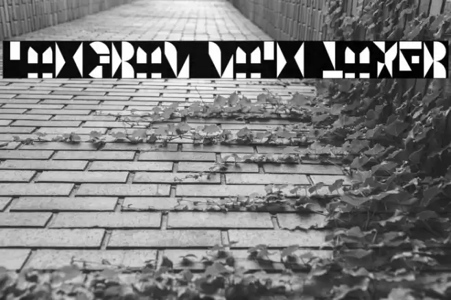 Tangram Main Layer Font examples