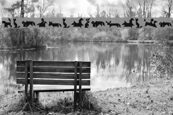 TangramAnimals Font examples