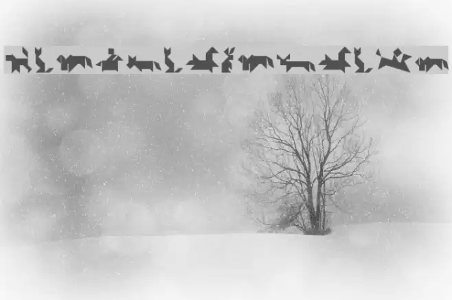 TangramAnimals Font examples