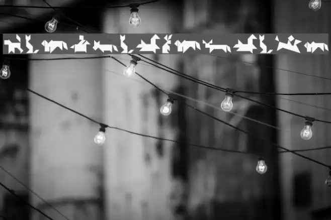 TangramAnimals Font examples