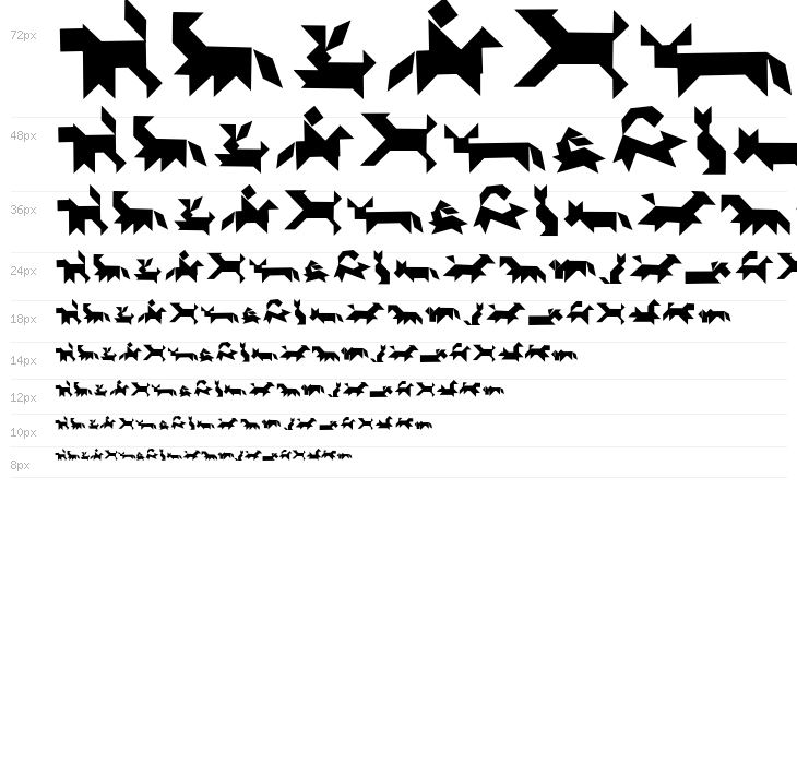 TangramAnimals Waterfall