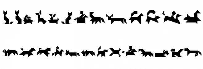 TangramAnimals Caratteri MINUSCOLO