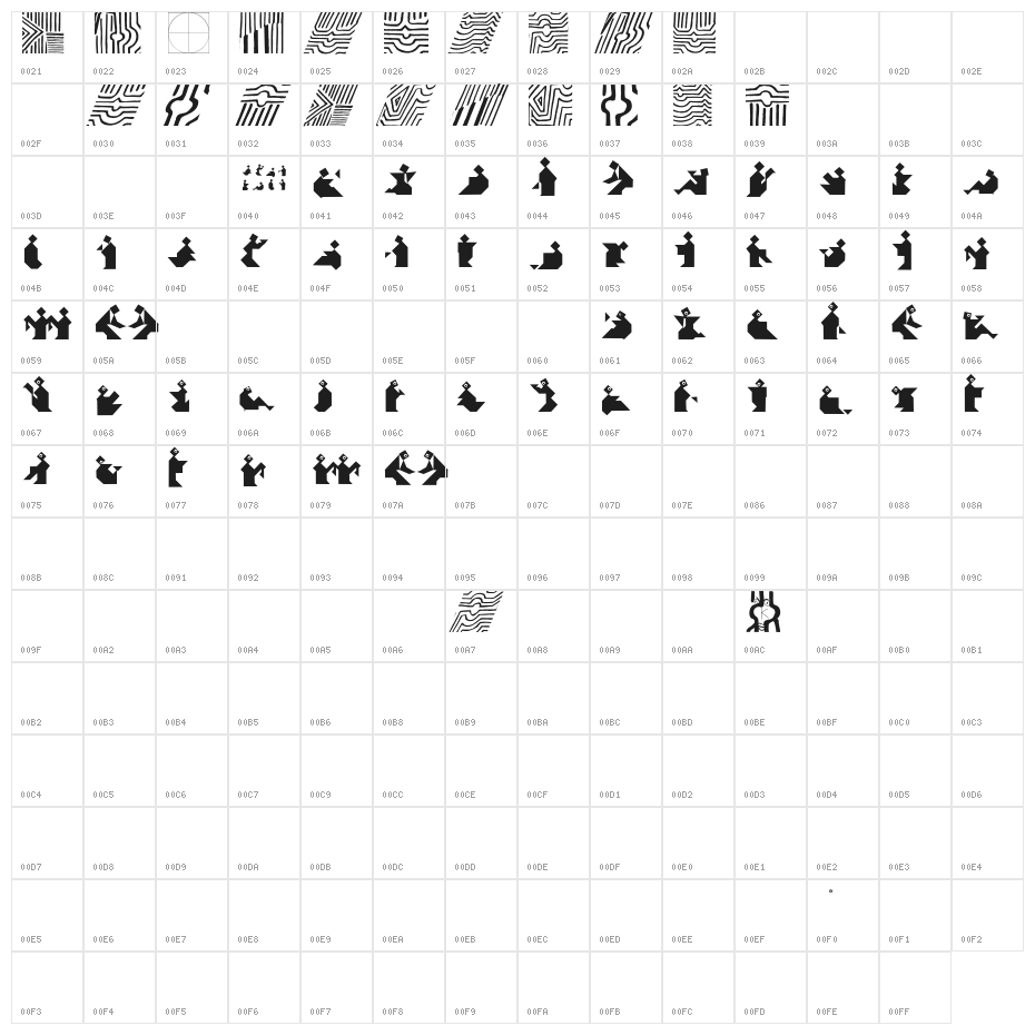 TangramBam Character Map