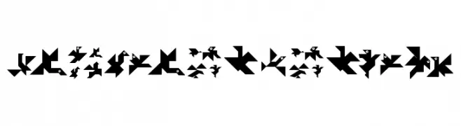 TangramBumBirds  Frei Schriftart Herunterladen