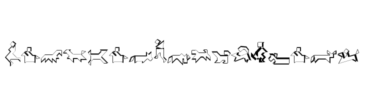 TangramWhiteBlack  Free Fonts Download