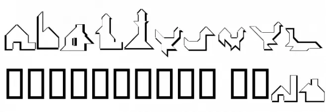 TangramWhiteBlack Font OTHER CHARS