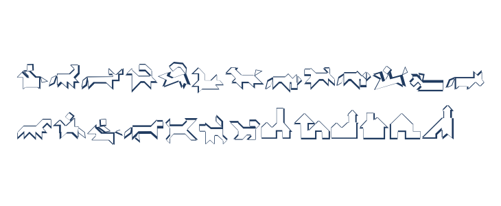 TangramWhiteBlack Lowercase