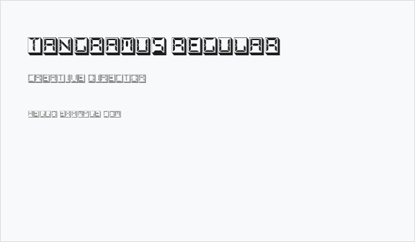 Tangramus Regular Business Card