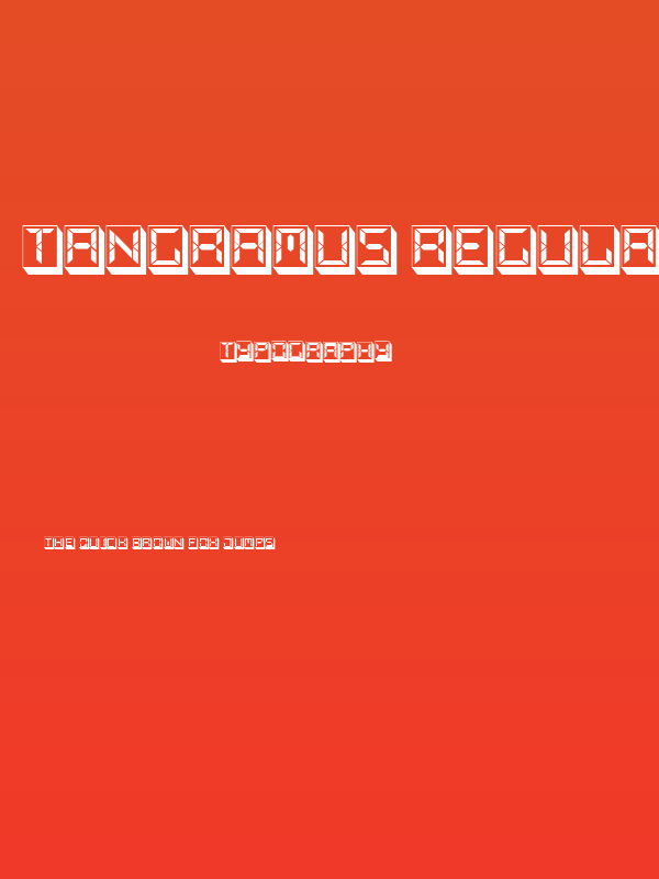 Tangramus Regular Poster