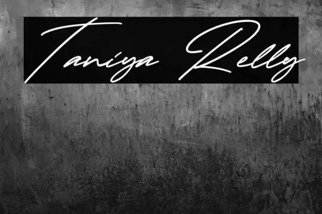 Taniya Relly Font examples