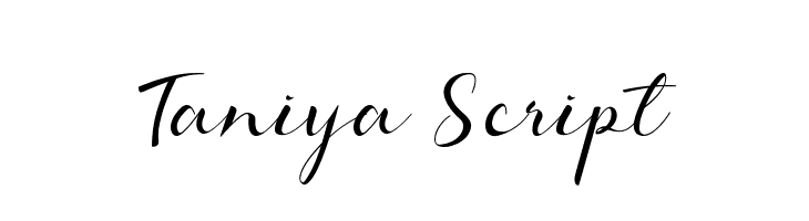 Taniya Script  Free Fonts Download