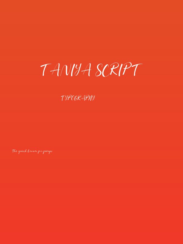 Taniya Script Poster