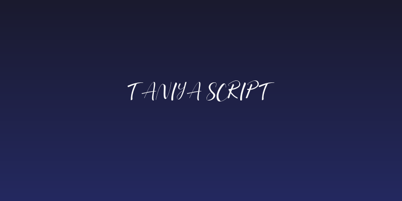 Taniya Script Social Header