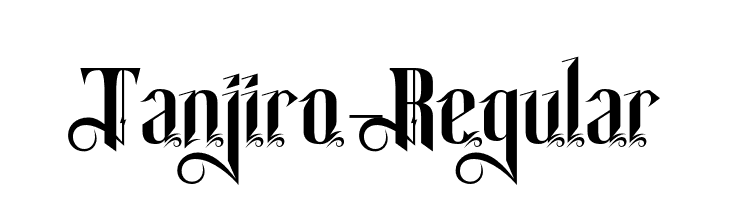 Tanjiro-Regular  font caratteri gratis