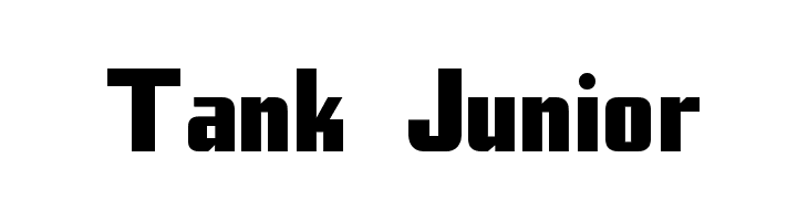 Tank Junior Font