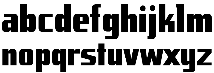 Tank Junior Font LOWERCASE