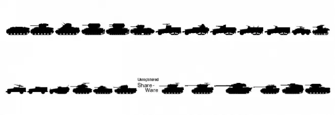 Tanks-WW2 字体 大写