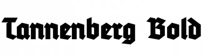Tannenberg Bold  नि: शुल्क फ़ॉन्ट्स डाउनलोड