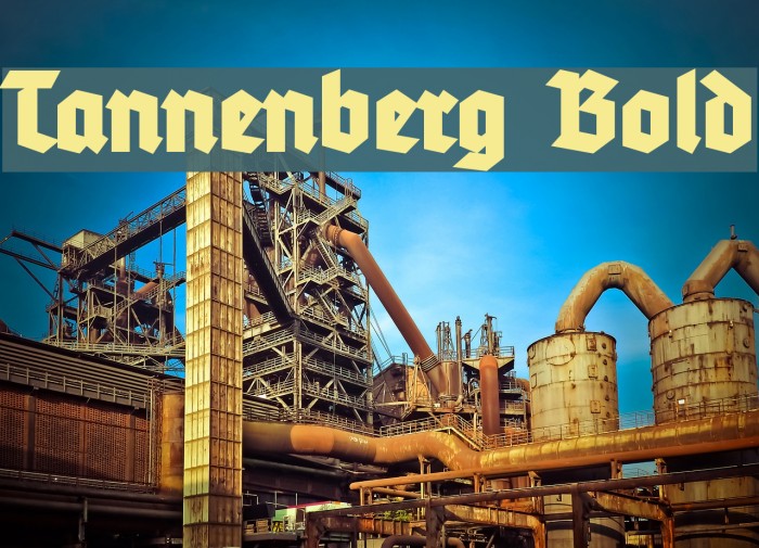 Tannenberg Bold Font examples