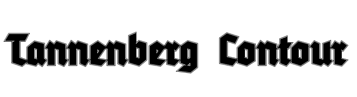Tannenberg Contour  Free Fonts Download
