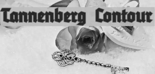 Tannenberg Contour Font examples