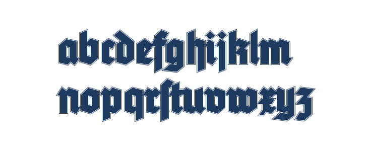 Tannenberg Contour Lowercase