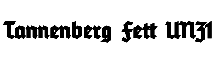 Tannenberg Fett UNZ1  免费字体下载