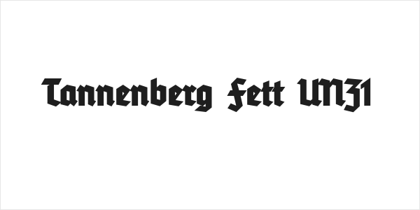Tannenberg Fett UNZ1 Logo