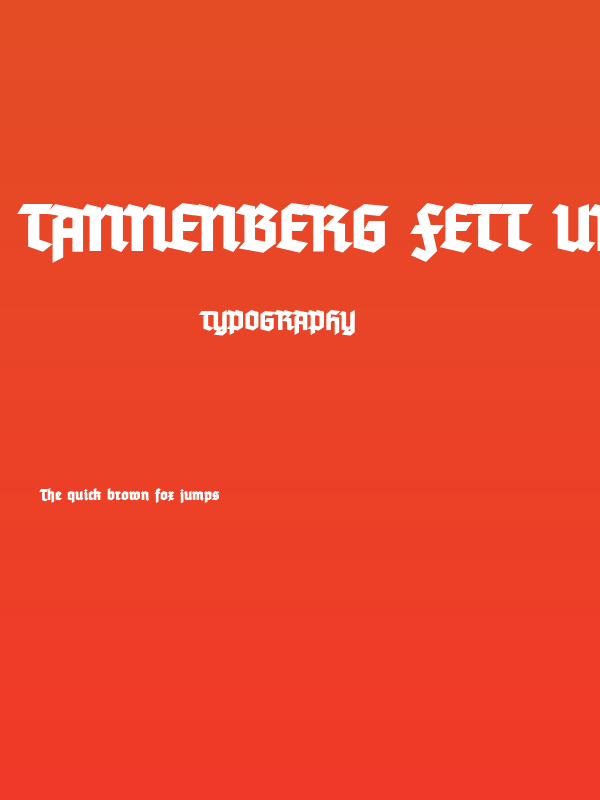 Tannenberg Fett UNZ1 Poster