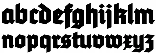 Tannenberg Fett UNZ1 Font LOWERCASE