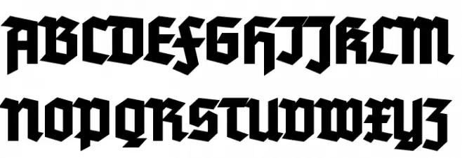 Tannenberg Fett Font Litere mari