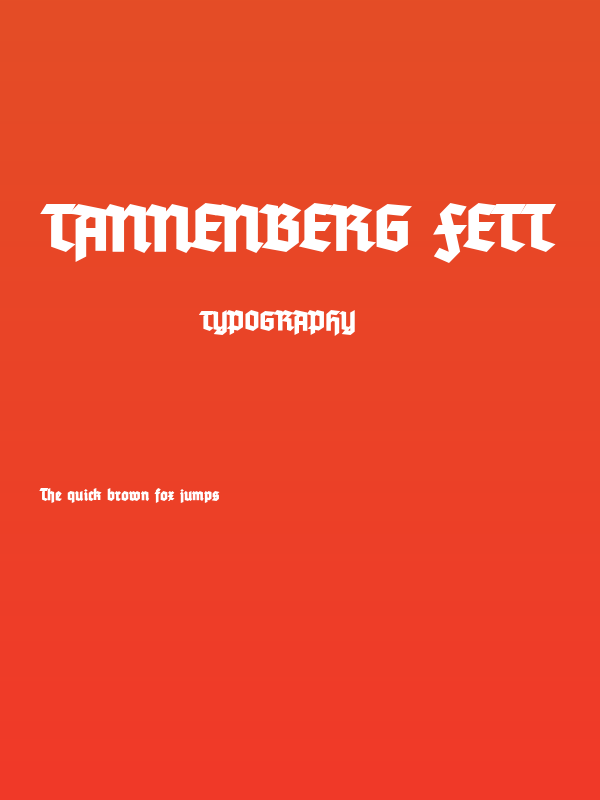 Tannenberg Fett Poster