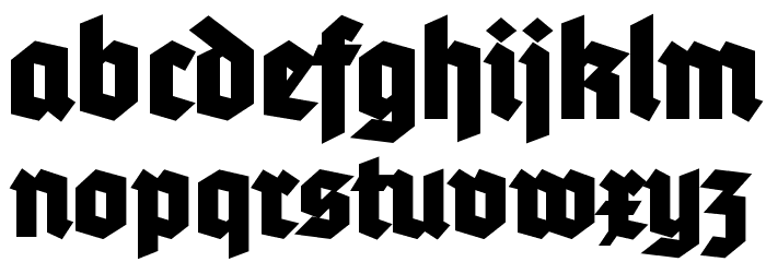 Tannenberg Fett Font LOWERCASE