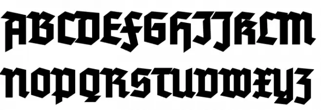 TannenbergFett Schriftart Groß