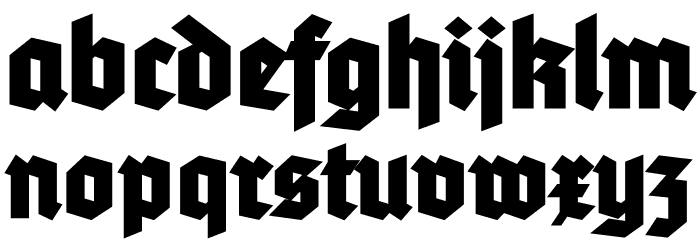 TannenbergFett Font LOWERCASE