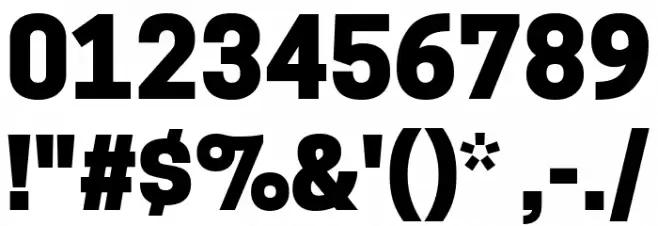 Tanohe Sans Black Font OTHER CHARS