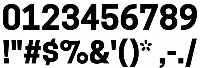 Tanohe Sans Bold Font OTHER CHARS