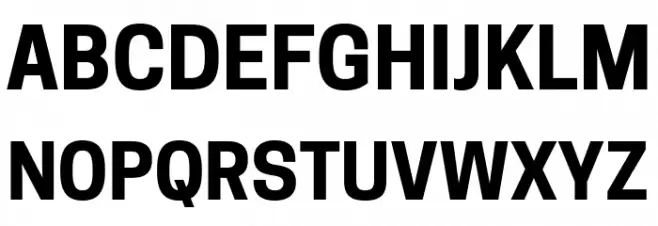 Tanohe Sans Bold フォント 大文字